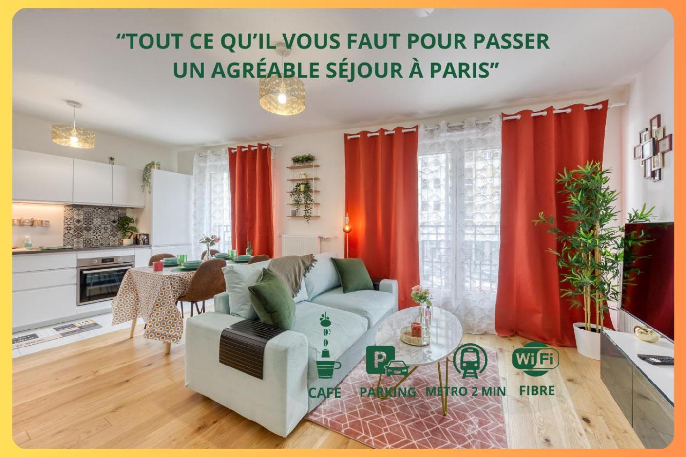 Ferienwohnung Easy Paris Visit Metro & Parking Saint-Ouen  Exterior foto